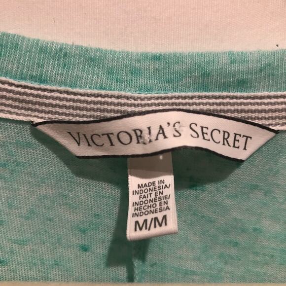 Victoria’s Secret Heather Mint Seafoam Green Tee Shirt Blouse Top size M - Picture 5 of 11